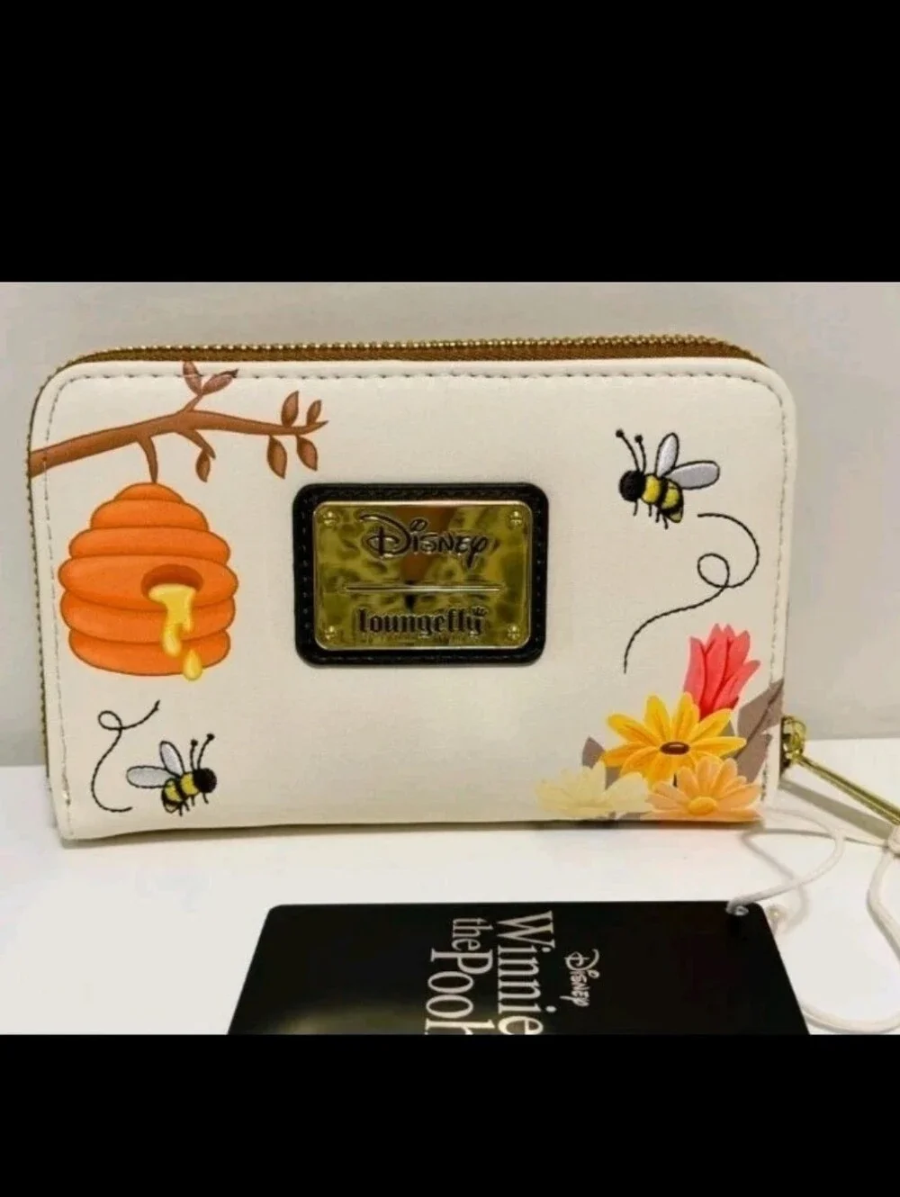 Loungefly, disney Winnie the Pooh bees and flower wallet